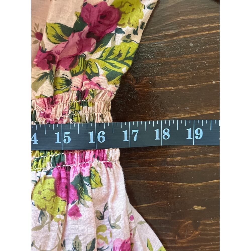 Aratta Silent Journey Artisan Maxi Floral Dress XS Pink Coquette Cottagecore - Picture 15 of 16